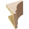 Ekena Millwork 6"W x 6"D x 6"H Wide Moab Rough Cedar Woodgrain TimberThane Corbel, Primed Tan CORUR06X06X06MOARCPR - alternate 2